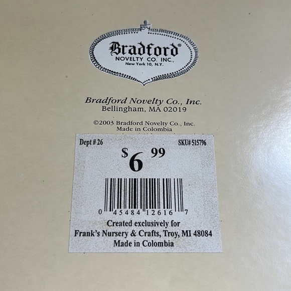 🔥HP🔥VTG Box Bradford Novelty Christmas Glass Ornaments, silver, pastel tones - Picture 5 of 8